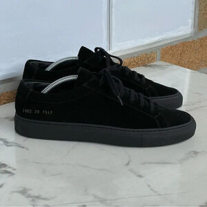 Woman by Common Projects Original Achilles Low Black Sneaker Shoe Size 39/9